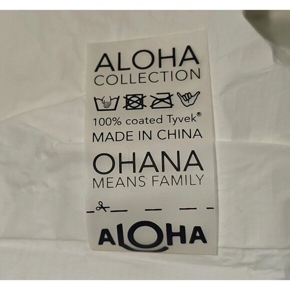 Aloha Collection Women's Aqua White Striped Splash-Proof Tote Bag Sz L 2559 - Picture 9 of 13